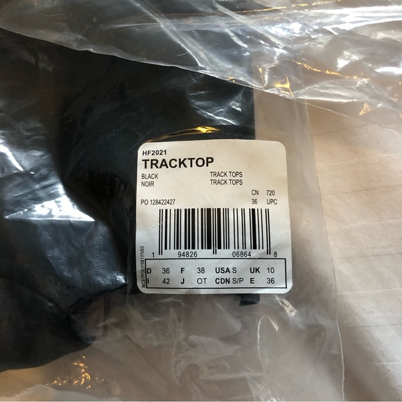 RARE NWT Adidas Originals Faux Leather Track Suit Size Small - Picture 14 of 15